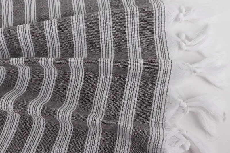 70x40 Cotton Striped Towel, Grandma Gift, Custom Wedding Gifts, Turkish towel, Girls Weekend Favors, Hammam towel, Bachelorette Party Items - 8