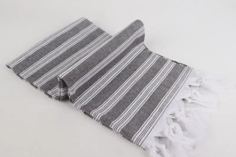 70x40 Cotton Striped Towel, Grandma Gift, Custom Wedding Gifts, Turkish towel, Girls Weekend Favors, Hammam towel, Bachelorette Party Items - 6