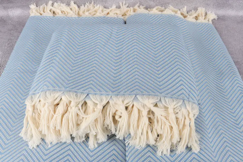 Christmas Tablecloth, Bachelorette Party Favors, Merry Christmas Gifts, 92x80 Cotton Striped Towel, Personalized Gifts, Woven Throw Blanket - 4