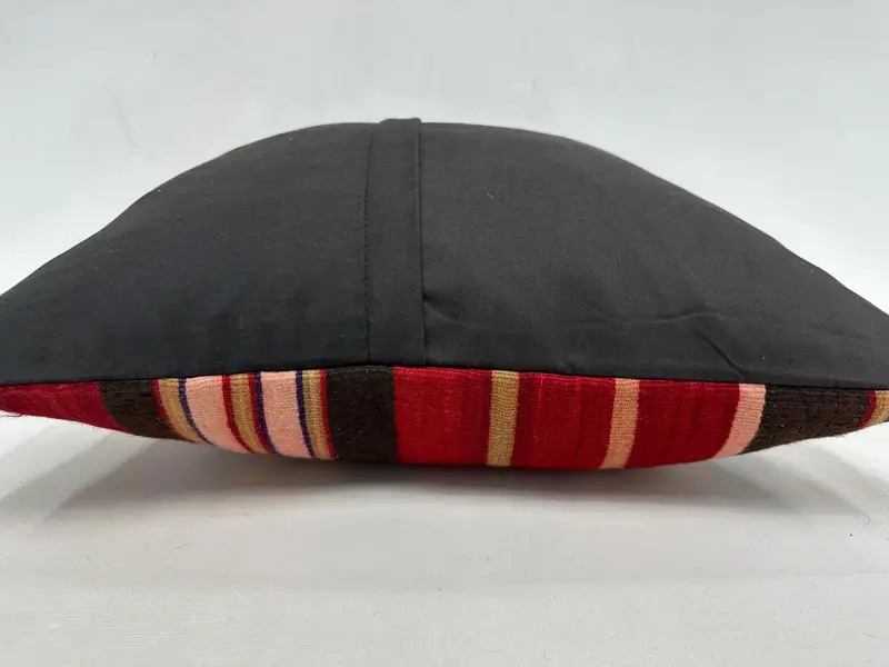 Ethnical Kilim Rug Pillow, 20x20 Red Cushion, Kilim Rug Pillow Sham, Pillow Sham, Colorful Cushion Case, Vintage Kilim Throw Pillow, Pillow for Sofa - 7