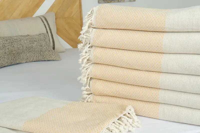 Personalized Wedding Gift, 96x96 Cotton Polka Dot Towel, Woven Throw Blanket, Bridesmaid Gifts, Turkish Blanket, Bachelorette Large Towel - 3
