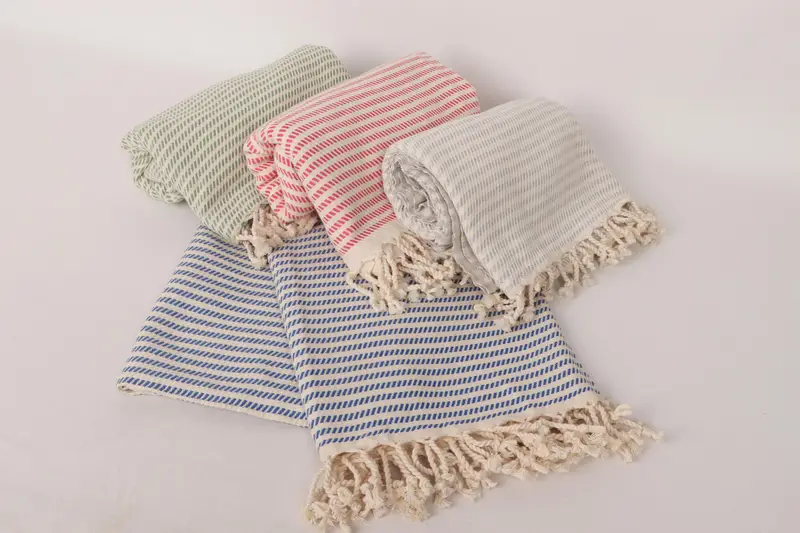 Handwoven organic Turkish towel for spa, Memorial Gift, Bachelorette Gifts, Quick-dry peshtemal, Turkish towel, 70x40 Cotton Polka Dot Towel - 5
