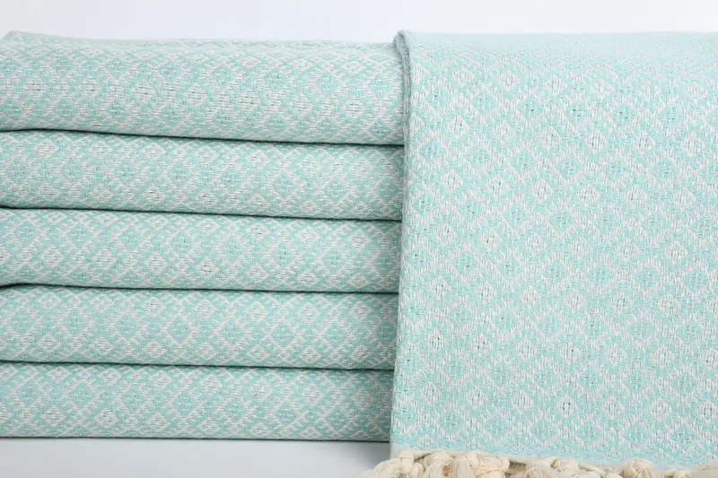 Kişiselleştirilmiş Hediye, Seyahat Havlusu, Sevgililer Günü Hediyesi, Kişiselleştirilmiş Hediyeler, 38x20 Pamuklu Elmas Havlu, Türk El Havlusu, Nedime Favors - 1