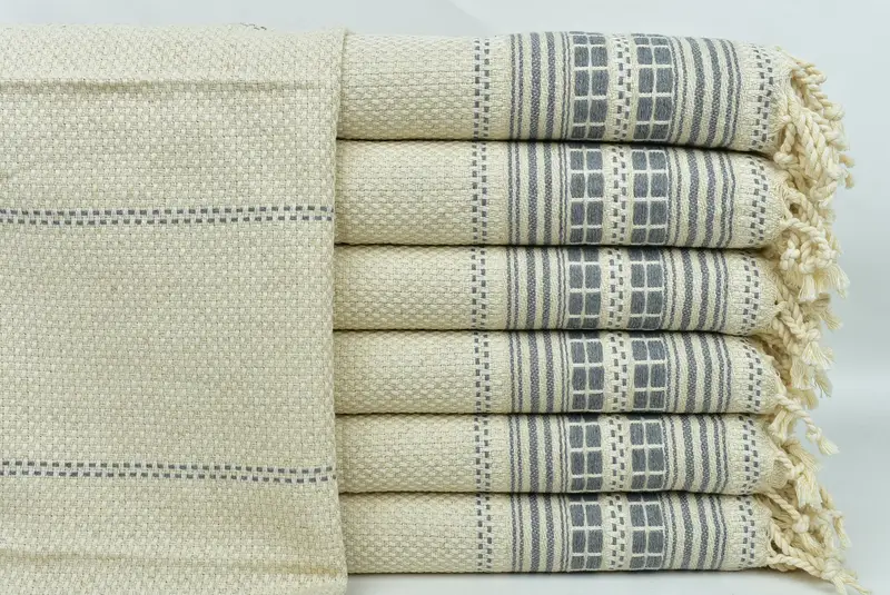 Bachelorette -Handtuch, türkisches Handtuch Handtuch, Spa -Handtuch, Monogrammschale Handtuch, 40x20 Leinenstreife Handtuch, Monogramm Küchentuch, Badezimmertücher - 1