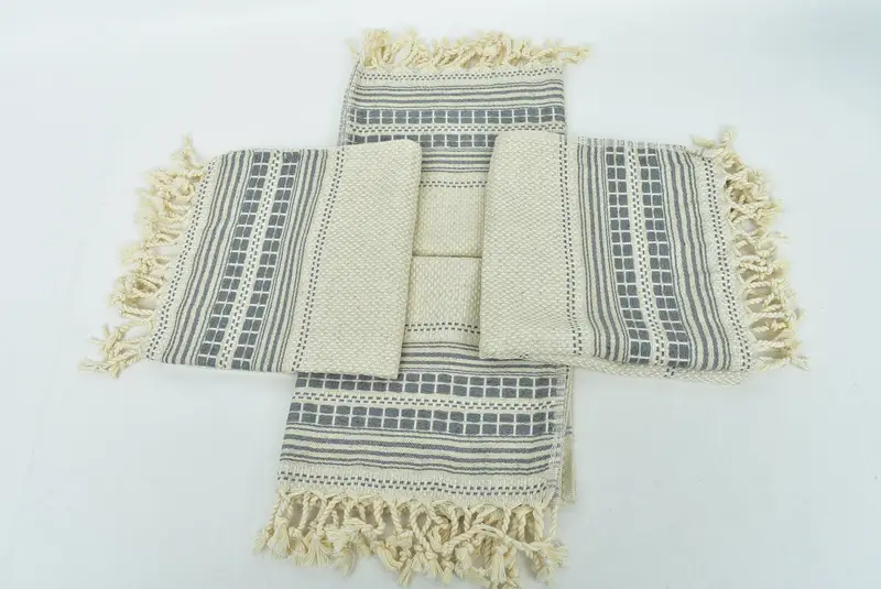 Bachelorette -Handtuch, türkisches Handtuch Handtuch, Spa -Handtuch, Monogrammschale Handtuch, 40x20 Leinenstreife Handtuch, Monogramm Küchentuch, Badezimmertücher - 6