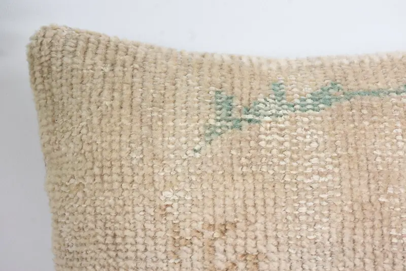 Kilim Pillow Cover, Pillow Cover, Boho Pillow Sham Cover, 14x14 Beige Pillow Sham, Vintage Kilim Throw Pillow, Wholesale Cushion Cover - 2