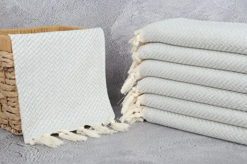 Personalized Hand Towel, Guest Towel, Personalized Gifts, Small Towel, Gift For The Home Decor, Small Bath Towels, 36x18 Cotton Chevron Towel - 3