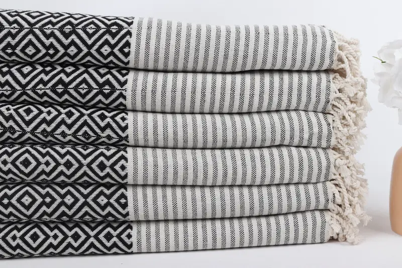 Wedding Gifts Towel, 76x38 Cotton Diamond Towel, Sand-free peshtemal towel for the beach, Halloween Gifts, Bridesmaid Gift Towel, Gifts For Him - 3