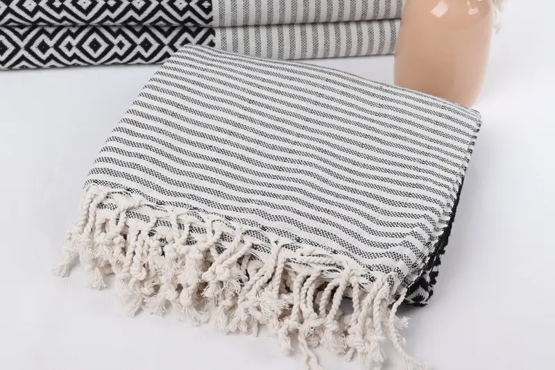 Wedding Gifts Towel, 76x38 Cotton Diamond Towel, Sand-free peshtemal towel for the beach, Halloween Gifts, Bridesmaid Gift Towel, Gifts For Him - 5