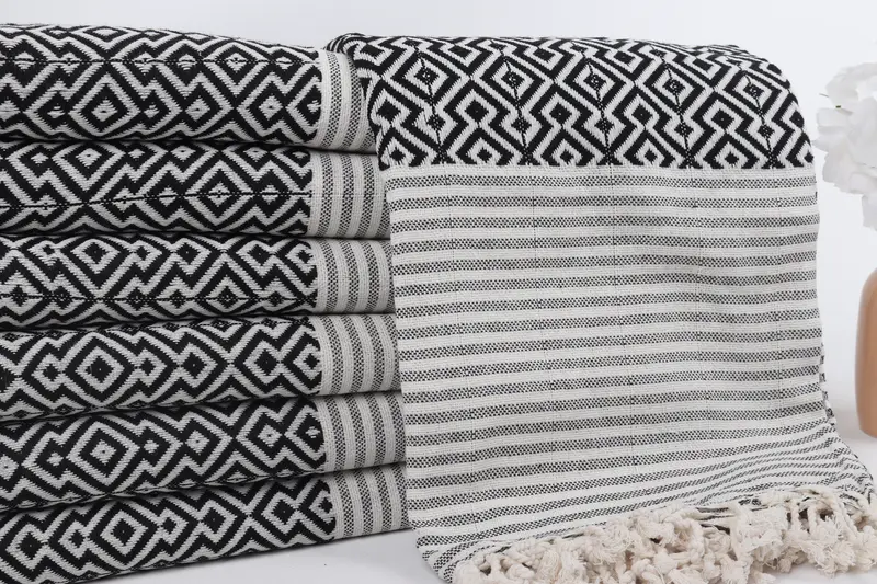 Wedding Gifts Towel, 76x38 Cotton Diamond Towel, Sand-free peshtemal towel for the beach, Halloween Gifts, Bridesmaid Gift Towel, Gifts For Him - 2