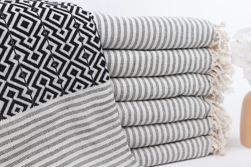 Wedding Gifts Towel, 76x38 Cotton Diamond Towel, Sand-free peshtemal towel for the beach, Halloween Gifts, Bridesmaid Gift Towel, Gifts For Him - 1
