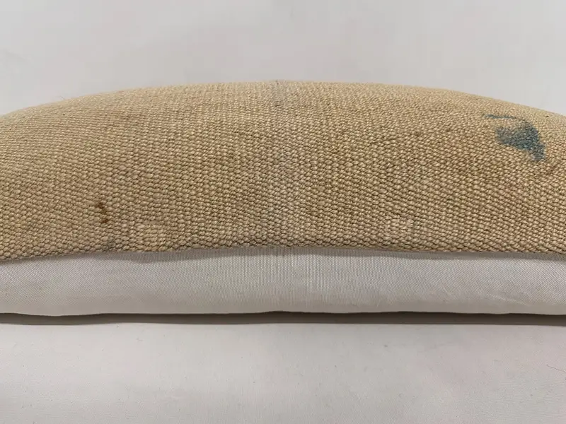 16x36 Beige Pillow Case, Floor Pillow, Chair Pillow Case, Interior Designer Pillow, Cushion, Turkish Kilim Pillow, Kilim Cushion Sham - 5