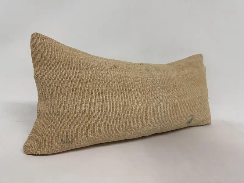 16x36 Beige Pillow Case, Floor Pillow, Chair Pillow Case, Interior Designer Pillow, Cushion, Turkish Kilim Pillow, Kilim Cushion Sham - 3