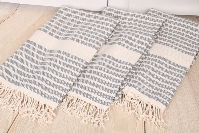Gifts For Him, Organic Cotton Towel, Spa Towel, Housewarming Gift, Anniversary Gift For Her, Personalized Turkish Towel, 70x40 Cotton Striped Towel - 6