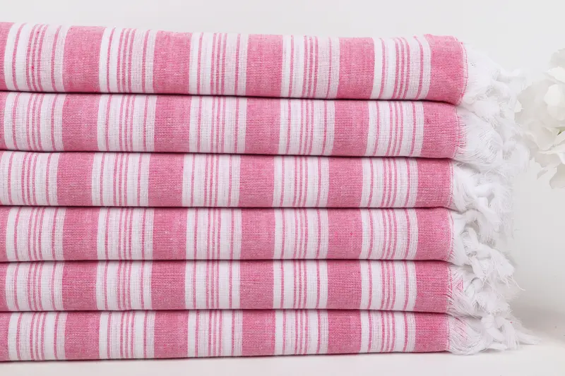 Absorbent towel, Turkish Towel Bulk, Lightweight Turkish towel for beach, Summer Gift, 70x40 Cotton Striped Towel, Home Decor Gifts, Bride Gift - 3