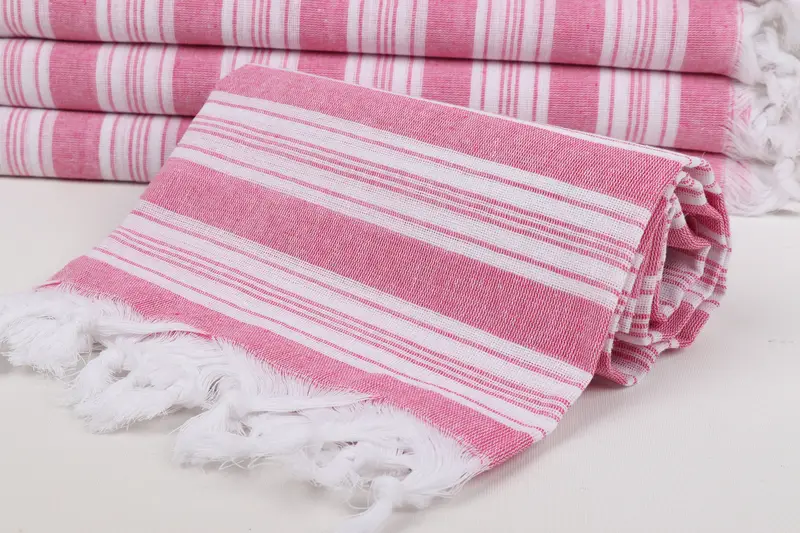 Absorbent towel, Turkish Towel Bulk, Lightweight Turkish towel for beach, Summer Gift, 70x40 Cotton Striped Towel, Home Decor Gifts, Bride Gift - 4