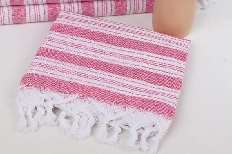 Absorbent towel, Turkish Towel Bulk, Lightweight Turkish towel for beach, Summer Gift, 70x40 Cotton Striped Towel, Home Decor Gifts, Bride Gift - 5