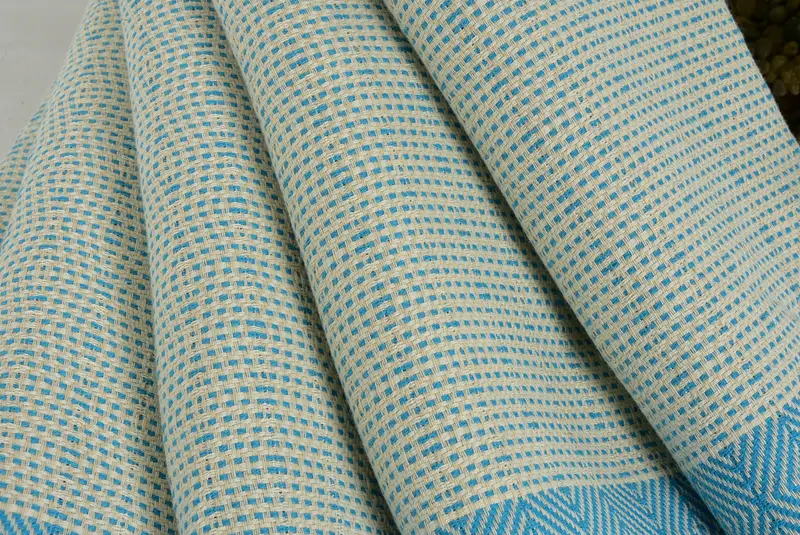 Home Decor Towel, Bridal Shower Favors, 70x40 Cotton Diamond Towel, Luxury Turkish beach towel for summer vacation, Sand-free towel, Hammam towel - 5
