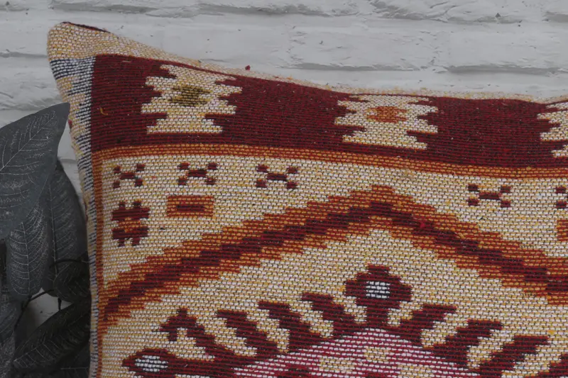 Vintage Pillow, Cushion Case, 28x28 Beige Pillow Case, Nautical Throw Pillow Cover, Vintage Kilim Pillow, Kilim Pillow Cover - 2