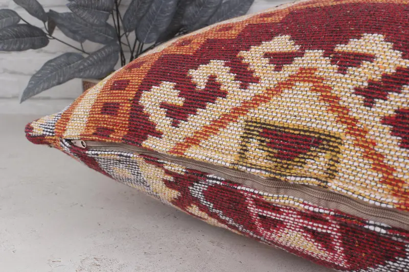 Vintage Pillow, Cushion Case, 28x28 Beige Pillow Case, Nautical Throw Pillow Cover, Vintage Kilim Pillow, Kilim Pillow Cover - 6