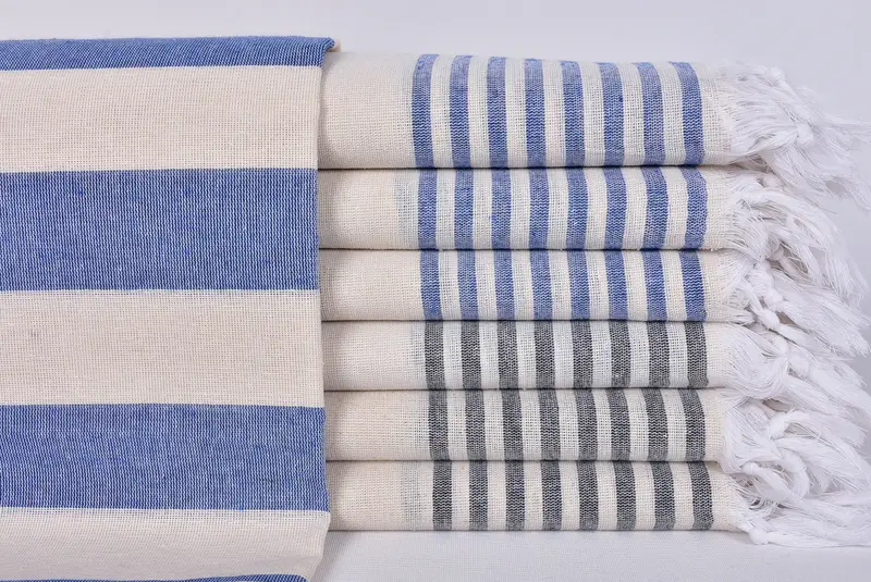 Beach Towel Bulk, Organic Towel, Embroidery Towel, Organic towel, Bachelorette Party Favors Beach, Personalized Towel, 70x40 Cotton Striped Towel - 1