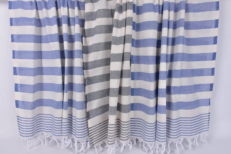 Beach Towel Bulk, Organic Towel, Embroidery Towel, Organic towel, Bachelorette Party Favors Beach, Personalized Towel, 70x40 Cotton Striped Towel - 8