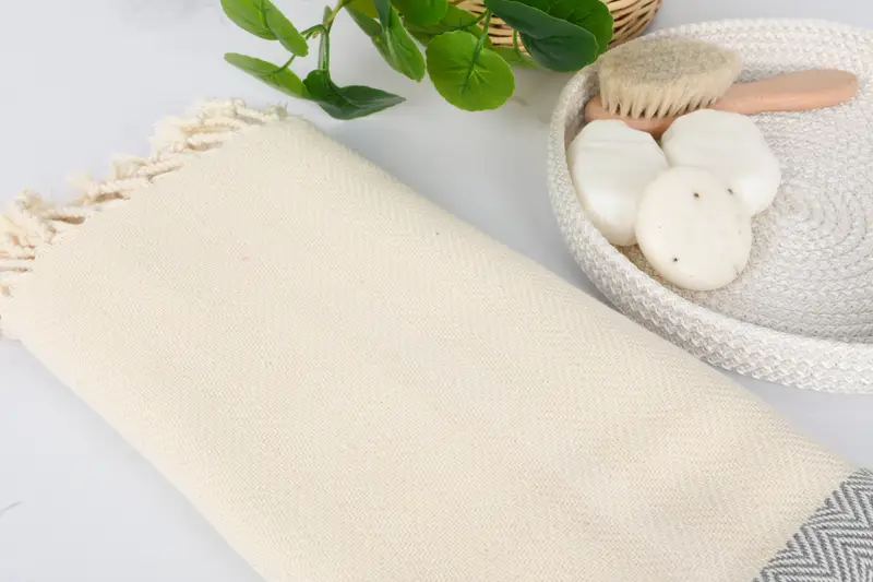 Gift For Him, Quick-drying cotton Turkish beach towel, Mother Of The Groom Gift, 70x36 Cotton Zig zag Towel, Absorbent towel, Sand-free towel - 6