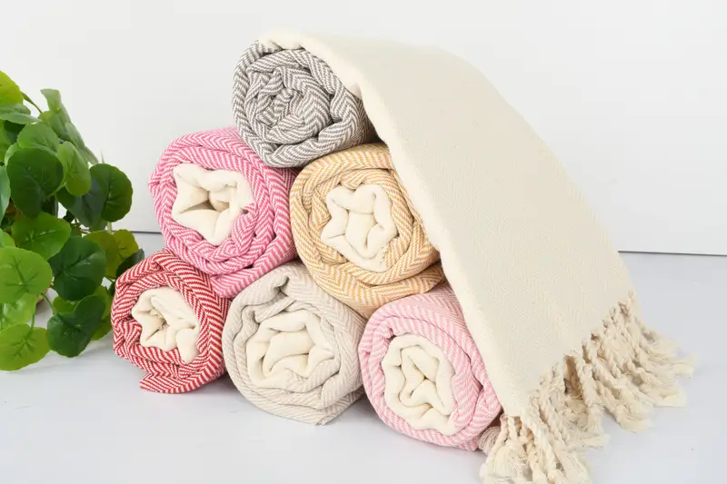 Gift For Him, Quick-drying cotton Turkish beach towel, Mother Of The Groom Gift, 70x36 Cotton Zig zag Towel, Absorbent towel, Sand-free towel - 5