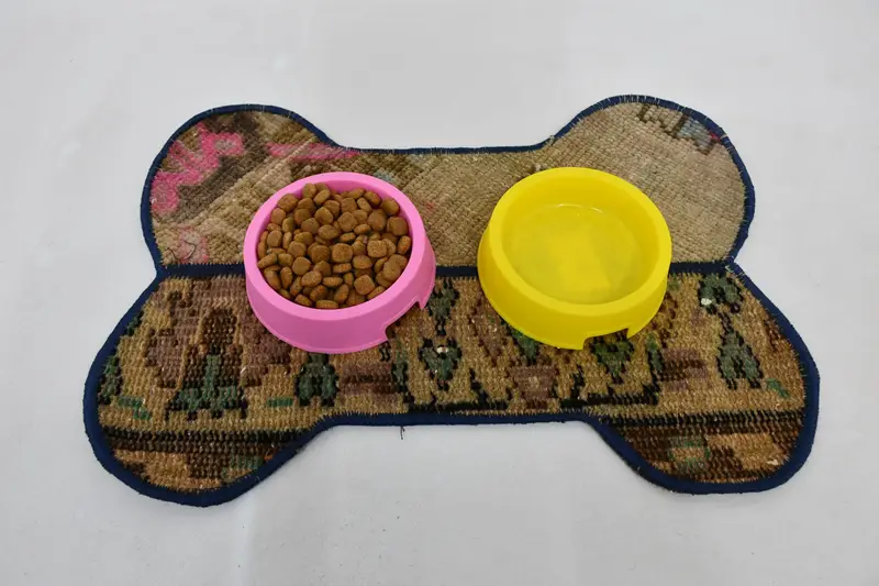 Kahverengi ve Yeşil Organik Ped, Dayanıklı ve Emici Evcil Hayvan Matı