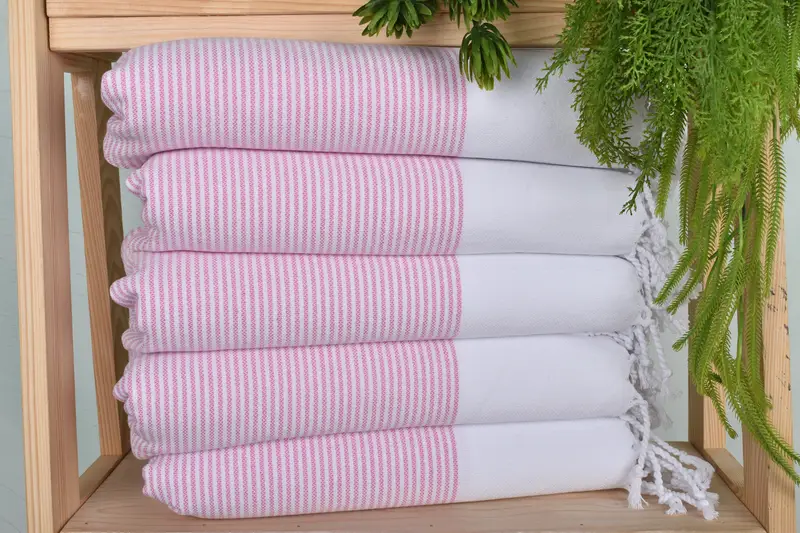Engagement Gift, Bridesmaid Gifts, Personalized Hand Towel, Spa Towel, Monogram Kitchen Towel, 40x18 Cotton Striped Towel, Monogrammed Turkish Towel - 1