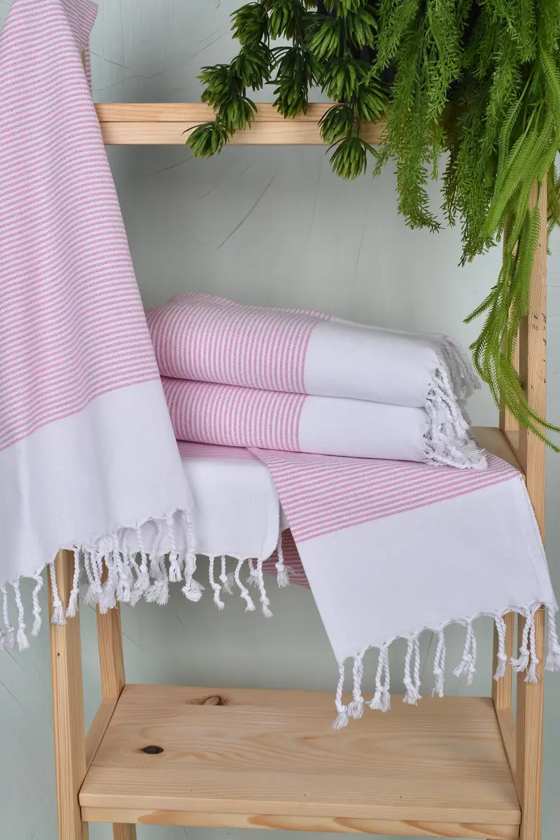 Engagement Gift, Bridesmaid Gifts, Personalized Hand Towel, Spa Towel, Monogram Kitchen Towel, 40x18 Cotton Striped Towel, Monogrammed Turkish Towel - 6