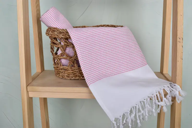 Engagement Gift, Bridesmaid Gifts, Personalized Hand Towel, Spa Towel, Monogram Kitchen Towel, 40x18 Cotton Striped Towel, Monogrammed Turkish Towel - 4