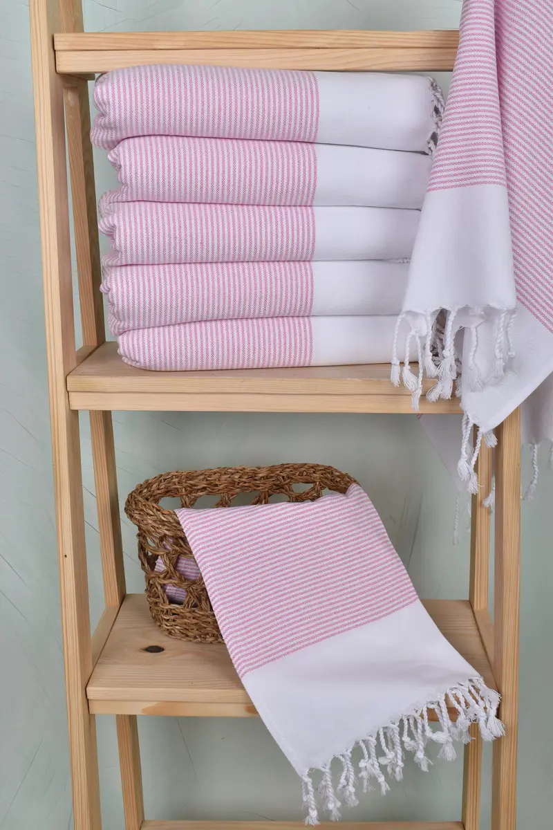 Engagement Gift, Bridesmaid Gifts, Personalized Hand Towel, Spa Towel, Monogram Kitchen Towel, 40x18 Cotton Striped Towel, Monogrammed Turkish Towel - 3