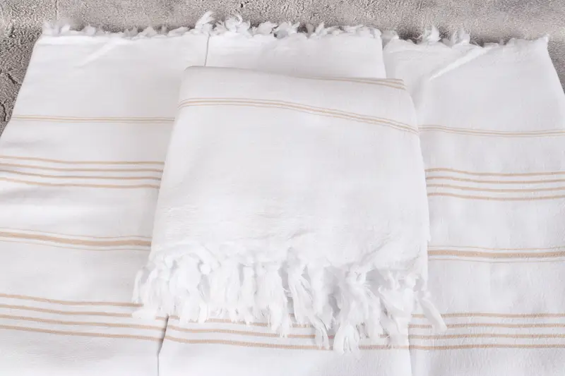 Housewarming Gift, Lightweight Turkish towel, 68x36 Cotton Striped Terry Towel, Bachelor Gifts, Personalized Wedding Gift For Couple, Gifts For Him - 4