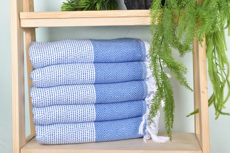 70x40 Cotton Diamond Towel, Best Beach Towel, Christmas Gift, Turkish Towel USA, Miami Bachelorette Party Favors, Personalized Turkish Towel - 1