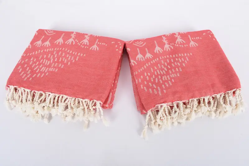 Custom Hochzeitsgeschenk, leichtes türkisches Handtuch, großes türkisches Handtuch, Valentinstag Geschenk, Spa -Handtuch, 68x40 Cotton Mountain Design Handtuch - 7