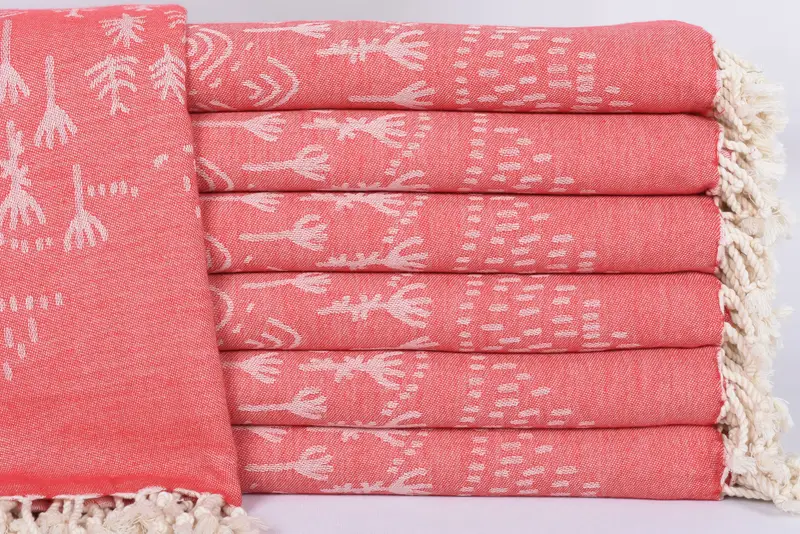 Custom Hochzeitsgeschenk, leichtes türkisches Handtuch, großes türkisches Handtuch, Valentinstag Geschenk, Spa -Handtuch, 68x40 Cotton Mountain Design Handtuch - 2