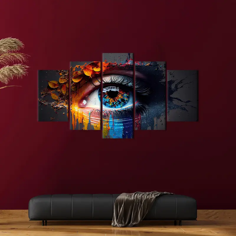 Eye Canvas Art, Abstract Eye Art, Colorful Art Decor, Colorful Eye Art, Wall Hanging Art, Home Decor Art, Office Art Decor, Modern Canvas - 6