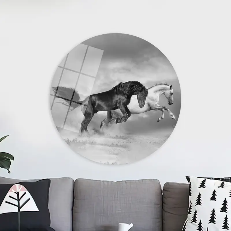 Modern Horse Canvas Print: Elegant Loft Decor for Horse Lovers