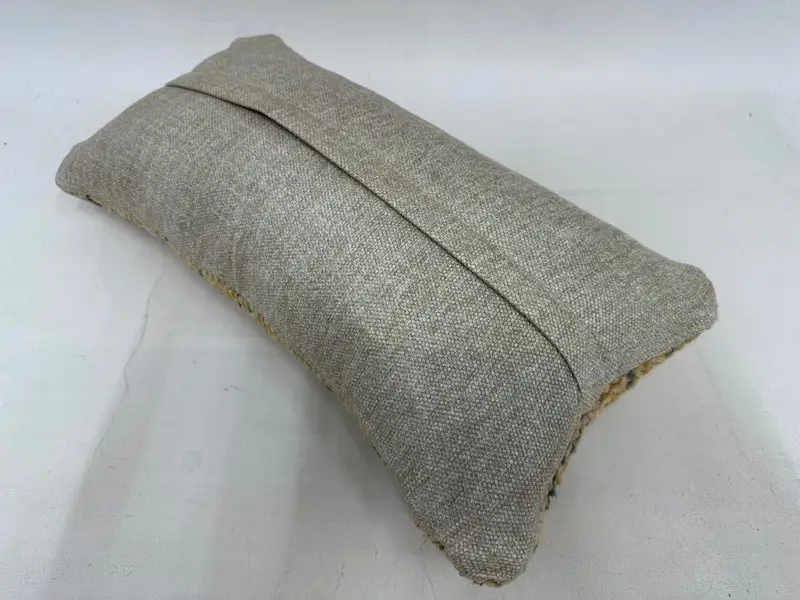 10x20 Bej Yastık Sham, Kanepe Dövme Yastığı Kılıfı, Etnik Kilim Halı Yastığı, Yastık Kılıfı, Ev Dekor Yastığı, Türk Kilim Yastığı - 7