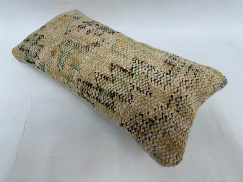 10x20 Bej Yastık Sham, Kanepe Dövme Yastığı Kılıfı, Etnik Kilim Halı Yastığı, Yastık Kılıfı, Ev Dekor Yastığı, Türk Kilim Yastığı - 6