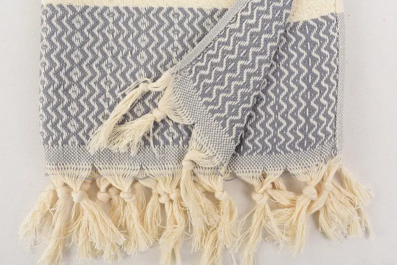 Monogram Turkish Bath Towel, Bridesmaid Favors, Kitchen Towel, Summer Towel, 36x18 Cotton Zigzag Towel, Wedding Favors, Travel Towel, Wedding Gift - 6