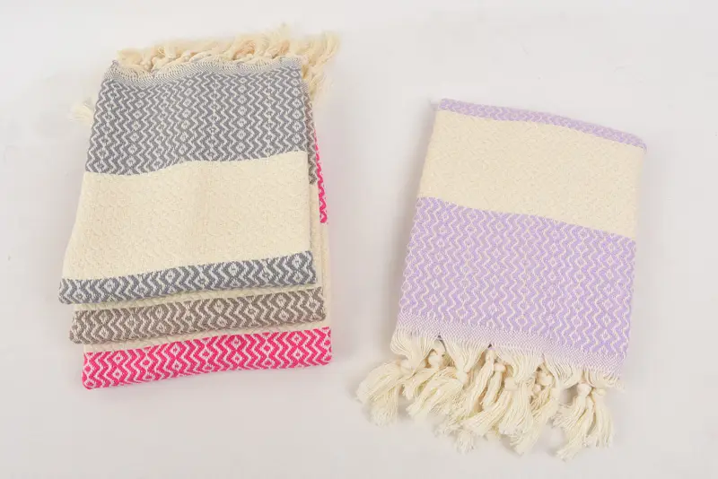 Monogram Turkish Bath Towel, Bridesmaid Favors, Kitchen Towel, Summer Towel, 36x18 Cotton Zigzag Towel, Wedding Favors, Travel Towel, Wedding Gift - 7