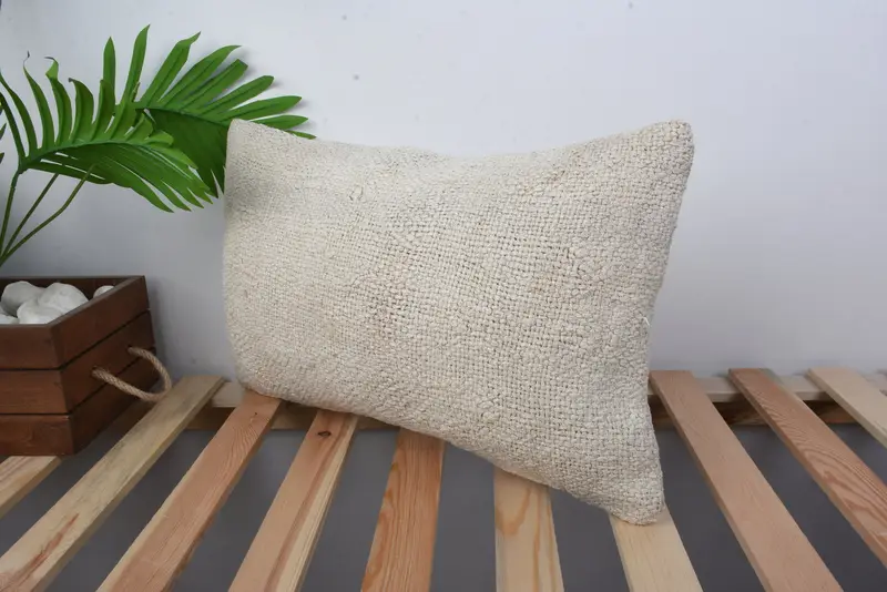 Sofa Bolster Pillow Case, 12x20 Beige Pillow, Interior Designer Pillow, Tapestry Cushion Case, Boho Pillow Sham Cover, Pillow Case, Vintage Pillow - 5