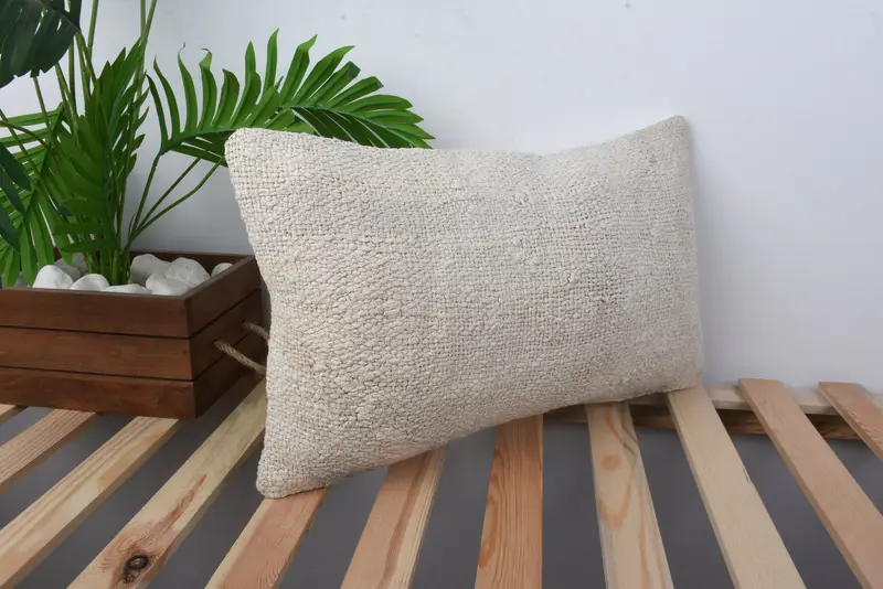 Sofa Bolster Pillow Case, 12x20 Beige Pillow, Interior Designer Pillow, Tapestry Cushion Case, Boho Pillow Sham Cover, Pillow Case, Vintage Pillow - 4