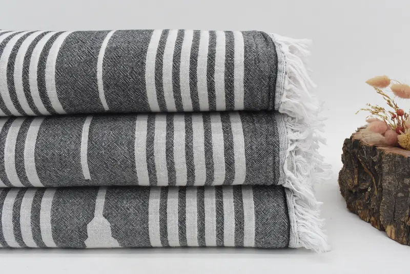 Custom Wedding Gifts, Turkish Bedcover, Oversized Beach Towel, 84x60 Cotton Patterned Towel, Personalized Blanket, Summer Gift, Turkish Blanket - 2