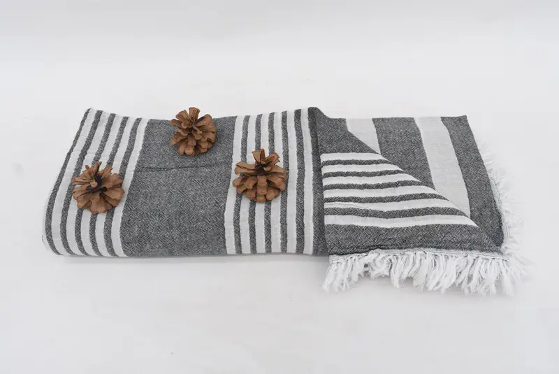 Custom Wedding Gifts, Turkish Bedcover, Oversized Beach Towel, 84x60 Cotton Patterned Towel, Personalized Blanket, Summer Gift, Turkish Blanket - 8