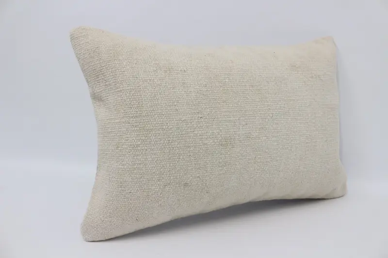 Ethnical Kilim Rug Pillow, Vintage Kilim Throw Pillow, 16x24 Beige Pillow, Farmhouse Pillow, Vintage Kilim Pillow, Cushion Cover - 3