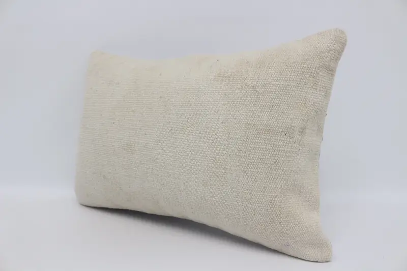 Ethnical Kilim Rug Pillow, Vintage Kilim Throw Pillow, 16x24 Beige Pillow, Farmhouse Pillow, Vintage Kilim Pillow, Cushion Cover - 4