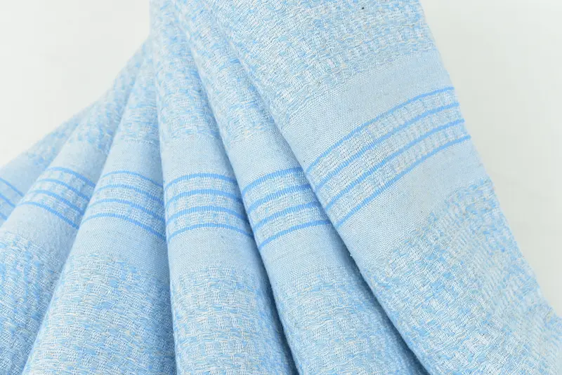Organic Beach Towel, Quick-dry towel, Turkish Towel Beach, Beach Size Towel, Embroidery Towels, 70x36 Linen Striped Towel, Housewarming Gift - 5